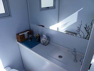 VIP Twin Toilet Inside
